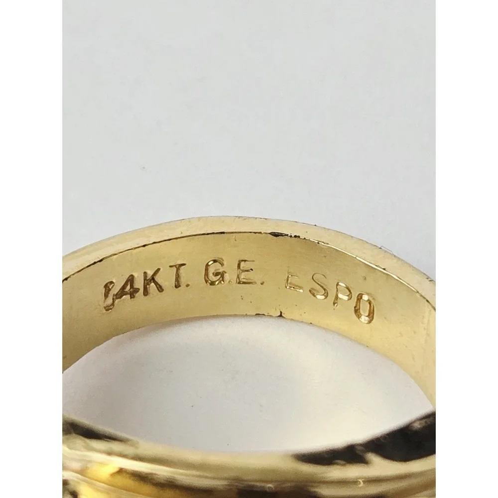 Vintage 14k GE ESCP‎ ring with stone